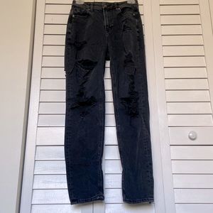 American Eagle Mom Jeans - black